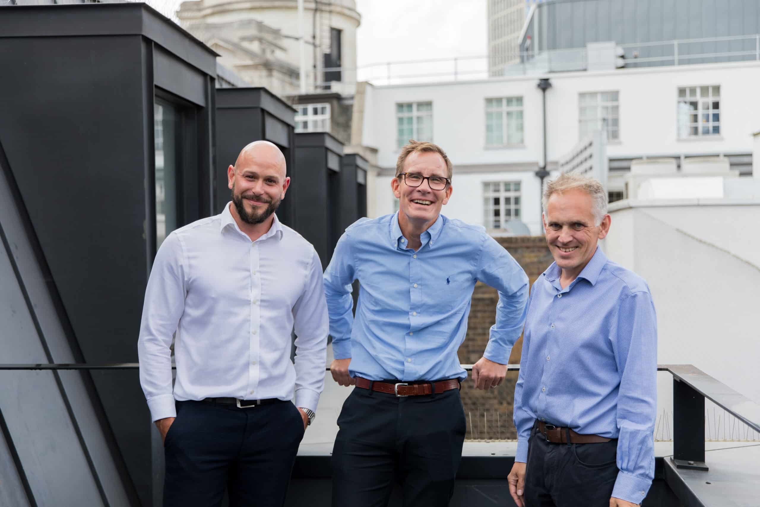 Doug Collyer, Managing Director of emagine UK & Netherlands, together with Joel Stewart and Damien Tibble, co-founders of Aveas Consulting.